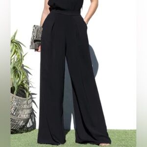 Unbranded Polyester Wide-leg Women’s Pants High waistband 2XL